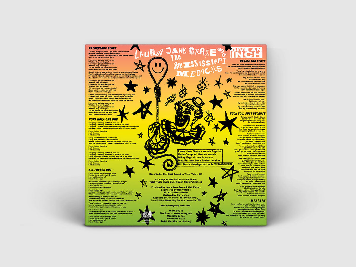 Laura Jane Grace & The Mississippi Medicals 'Give An Inch' EP on 140g "Fun Dip" Vinyl