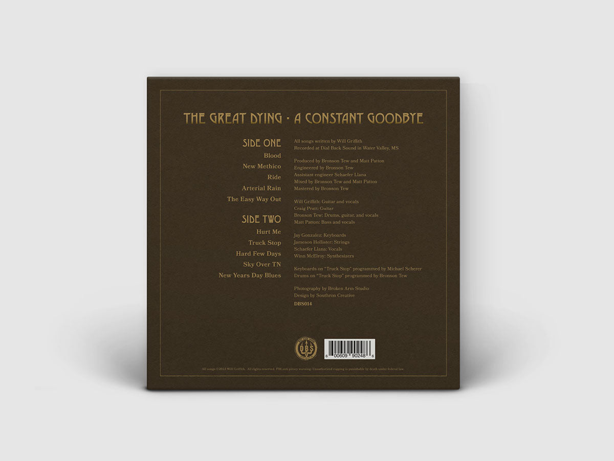 The Great Dying 'A Constant Goodbye' LP on 140g Black Vinyl